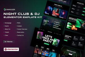 Swagger - Night Club & DJ Elementor Template Kit