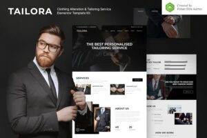 Tailora - Clothing Alteration & Tailoring Service Elementor Template Kit