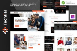 Techtial - IT Solutions & Services Company Elementor Template Kit