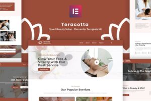 Teracotta - Spa & Beauty Salon - Elementor Template Kit