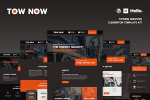 Tow Now - Towing Services Elementor Template Kit