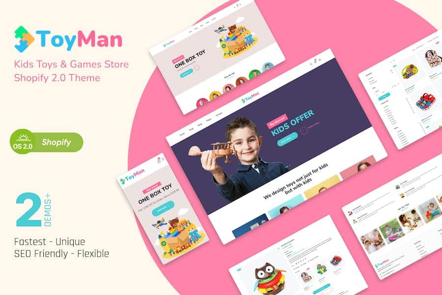 ToyMan - Kids Toys & Baby Store Shopify 2.0 Theme