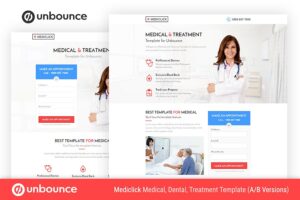 Unbounce Medical Landing Page Template - Mediclick