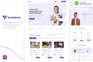 Verbalizer - Language Courses & Learning Center Elementor Template Kit