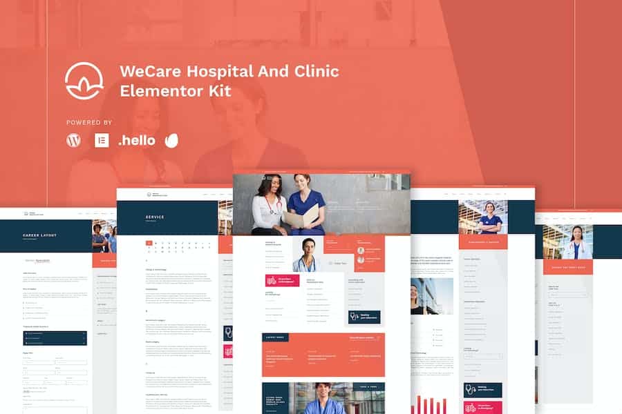WeCare - Hospital & Clinic Elementor Template Kit