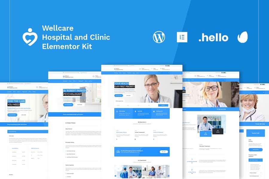 Wellcare - Hospital & Clinic Elementor Template Kit