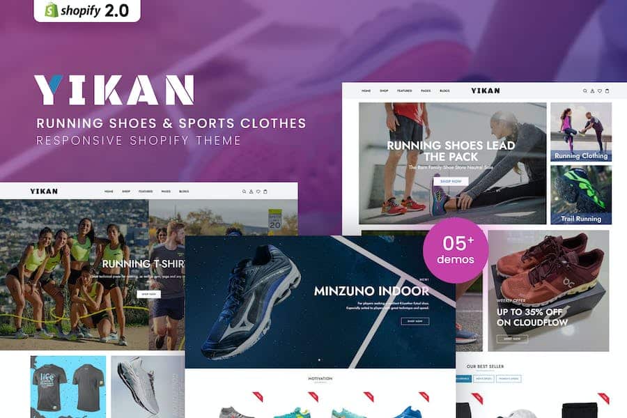 Yikan - Running Shoes & Sports Shopify Theme