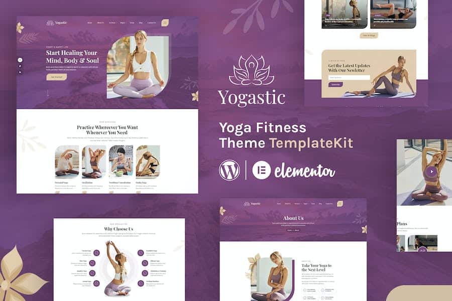Yogastic - Yoga & Fitness Elementor Template Kit